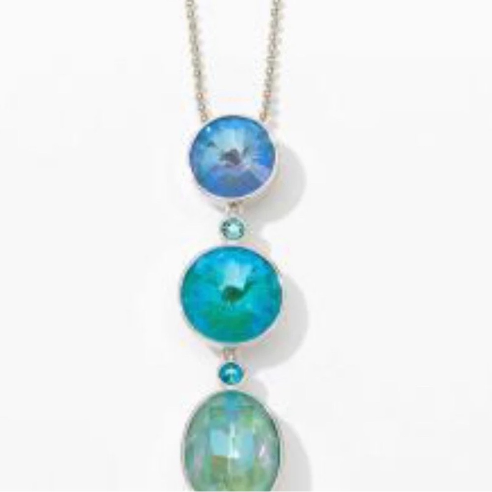 Touchstone Crystal by Swarovski OCEAN REFLECTIONS gorgeous pendant BNIB